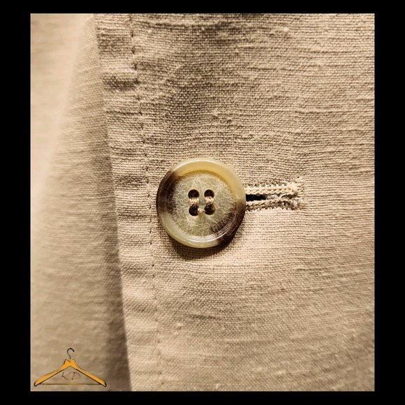 Vintage Orvis Sport Coat - 48R, Linen/Cotton Blend, Beige, EUC - Picture 4 of 14